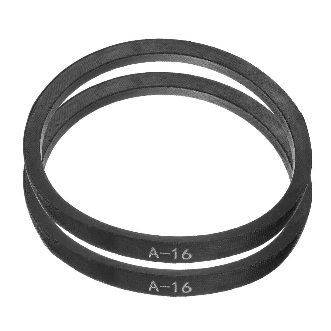 uxcell 4pcs A16 or 4L180 Classic Wrapped Rubber V-Belt, 16"(407mm) Inside Circumference, A Profile V Belt