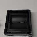 Matte Black Recessed Toilet Paper Holder for Large Rolls, Pivoting Black Toilet Paper Holder Wall Mount Stainless Steel, in Wall Toilet Paper Holders Black, Bathroom Toilet Paper Wall Holder