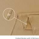 maxmill Weaved Texture Rectangle Tablecloth Water Resistant Wrinkle Free Spill-Proof, Soft Table Cloth for Dining Room Decoration, Banquet Parties Event Holiday Dinner, 60 x 84 Inch Beige