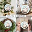 4 x Hedgehog Ornaments 2025 - Cute for Forest Animal Decoration, Animals Ornaments for Christmas Tree Decorations, Animal Lover Gifts, Hedgehog Gifts for Women Men, Friends, Family