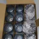 Blue Votive Candle Holder Set of 12, Flower Tea Lights Candles Holders for Wedding Table Centerpieces, Birthday Parties, Home Decor, Blue Bridal Shower and Holiday Decorations