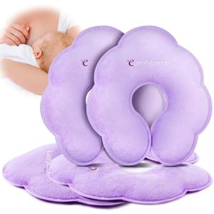 Comfytemp Breastfeeding Therapy Packs, FSA Eligible HSA, 4-Pack Larger Dual-Sided Hot & Cold Breast Gel Ice Pads, Reusable Postpartum Essentials for Pain Relief, Mastitis, Engorgement, New Mom Gifts