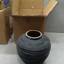11" Blue Ceramic Vase, Rustic Farmhouse Living Room Home Decor