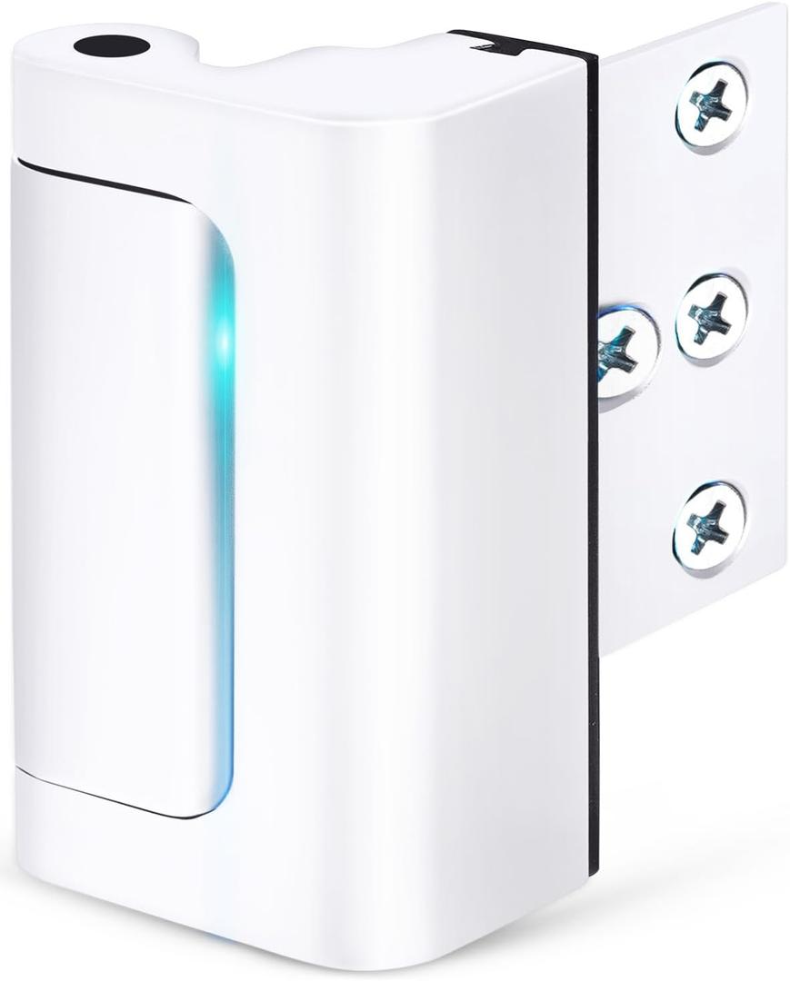 Home Security Door Reinforcement Lock - Child Proof High Security Door Lock Front Door Locks for Kids Safety Withstand 800 lbs Top Door Latch Lock Flip Door Guardian for Inward Swinging Inside Door
