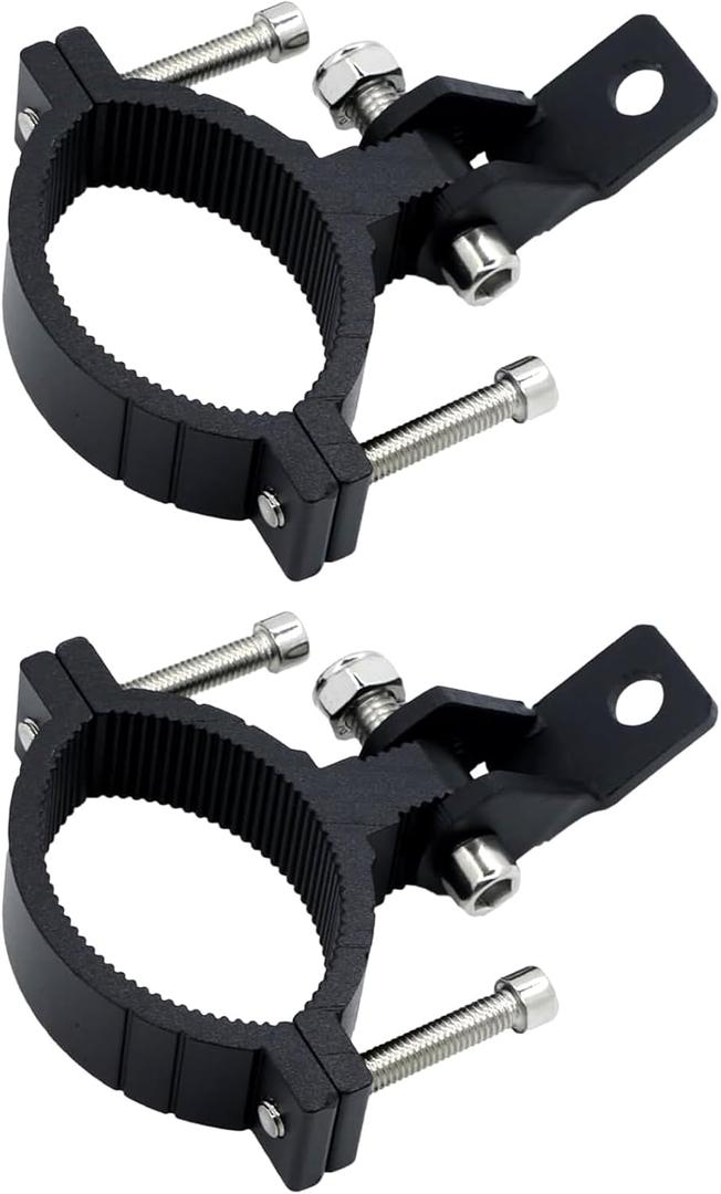 Motorcycle Spotlight Bracket, 2PCS Headlight Holder, Heavy-Duty Tube Clamp Mounting Bracket for 40mm-64mm ATV UTV Roll Bar (1.58-2.5 inch)