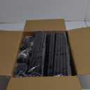 SORCEDAS Portable Wardrobe Closet Storage Organizer Metal Hanging Rack Non-Woven Fabric 34 Inch Black