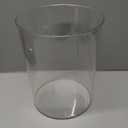 Bathroom Trash Can 8.7 x 7.1 x 9.8 Inch Small Trash Can Plastic Wastebasket Large Capacity Clear Round Garbage Can for Bathroom Bedroom Office Kitchen Dorm Room (L)