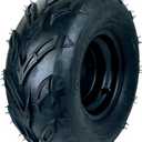 RedCap 16x8-7 Tubeless Tire with Wheel Rim Assembly Front Rear Wheel, 7 x 5" 3 Bolt Rim Spacing 79mm Compatible for Taotao Kandi Redcat Sunl Kazuma 70cc 110cc 125cc Off-Road UTV ATVs Go-Karts - (Left)