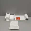 SRIWATANA Floating Shelves Wall Mounted, Solid Wood Wall Shelves, White