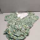 COSSEN Womens Plus Size Maxi Dresses for Curvy Women 2025 Casual Ladies V Neck Flowy Swing Long Dress with Pockets 3XL, Green Flowers 