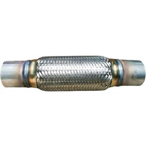 SUISFLXGRO Exhaust Flex Pipe Universal Type 100% Stainless Steel For Heavy Duty and Cars (1 PC, 2.25X8X12)