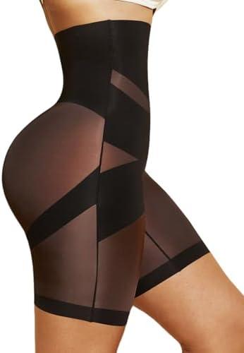 PAUKEE Tummy Control Shapewear for Women High Waisted Body Shaper Shorts Seamless Sculpting Girdles Under Dress, M