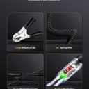 Automotive Test Light with 3-120V LED Digital Voltage Display, Auto Circuit Tester with Voltmeter & Dual Color Polarity Indicate, Electric Test Pen w/Stainless Probe for Car/Truck/SUV Checker