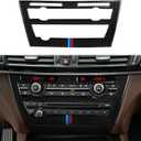 Car CD Panel Trim Center Console Cover Carbon Fiber Sticker Decal fits for BMW X5 F15 X5M F85 X6 F16 X6M F86 2014 2015 2016 2017 2018 2019 Accessories