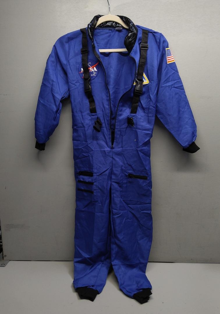 Dormstop Astronaut Costume for Kid Boy NASA Space Jumpsuit Space Outfit Pretend Dress up, 8-10 Years