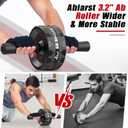 Abiarst Ab Roller Wheel, Abs Workout Equipment for Abdominal & Core Strength Training, Home Gym Exercise Wheels for Men Women, with Knee Pad Accessories