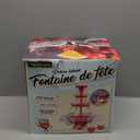 Nostalgia LPF230 3-Tier Lighted Party Fountain, Holds 1.5 Gallons, LED Lighted Base, Includes 8 Reusable Cups
