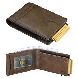 furid Card Wallet For Men Slim: Smart Rfid Minimalist Front Pocket Pop Up Wallet with ID Window - Stocking Stuffers Gifts Boxed for Husband Father at Birthday Anniversary