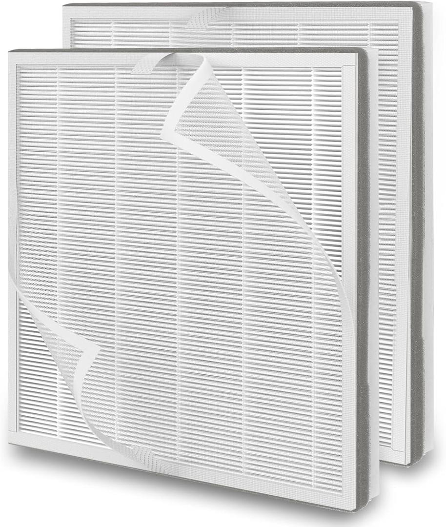 2 Pack H7124 H13 True HEPA Replacement Filter with Washable Pre-filters, Compatible with GoveeLife H7124 H712C Smart Air Purifier, Part Number H7124-RF H712C-RF