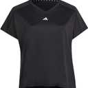 adidas Women's Training Essentials Minimal Branding V-Neck T-Shirt (Small, Black)