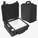 Starlink Mini Waterproof Hard Case-Travel Portable Storage Case fits Starlink Mini Dish Kit Perfectly Protection for Kickstand,Pipe Adapter,Cables,Power Supply&More,Durable Foam-Dual Layer Shock