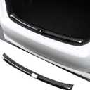 BILOPER Stainless Steel Car Inside Rear Bumper Protector Guard Rear Inside Bumper Sill Plate Guard Cover Trim Door Tailgate Trunk Lid Protection (for Toyota Corolla Black 2019-2024)