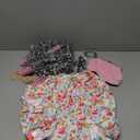 Old Lady Costume for Kids, 100 Days of School Costume for Girls, 100th day of School Granny Grandma Dress Up Costume Outfit, Old Lady Cosplay Set with Old Lady Dress and Wig for Gilrs 8-10