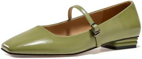GotSoft Womens Mary Jane Flats Closed Square Toe Ballet Flat Dressy Comfortable Slip on Shoes, Size 7.5
