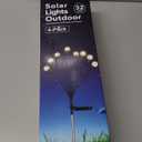 Solar Lights Outdoor - Upgraded 4-Pack of 32 LEDs Solar Garden Light, IP65 Waterproof Outdoor Decor Solar Firefly Lights for Yard, Pathway Decoration, Unique Gifts for Women and Grandma (Warm White)