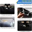 Halloween Spiderweb Windshield Sun Shade for Car Auto SUV Truck Foldable Front Window Sunshade Sun Visor Protector Block UV Rays Reflect Heat, 55" x 28"