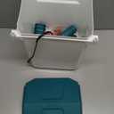 Heated Chicken Waterer 3.2 Gallon, Chicken Water Heater for Winter, Freeze Proof Chicken Waterer, 4 Nipples for Clean WaterDetachable Legs, Adjustable Height for Chickens, Pigeons, Beaked Poultry