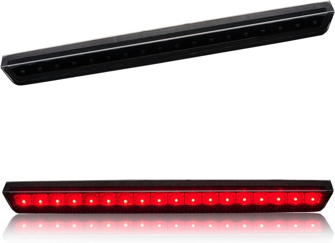 Third 3rd Brake Light LED for 2015-2020 Chevy Tahoe/Suburban, High Mount Rear Brake Lights Assembly for 2016-2019 Suburban 3500HD, Waterproof Center Cab Lamp Stop Light (Black Housing)