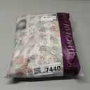 jinchan Nursery Curtains 95% Blackout Pink 84 Inch Long Floral Curtains for Girls Room, Farmhouse Drapes for Living Room Bedroom Darkening Window Treatment Grommet Top Set of 2 Panels