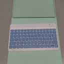 Keyboard case for iPad 5th/6th Generation 2017/2018, 9.7 Inch iPad Air 2 Case with Keyboard, Removable Wireless Backlit Keyboard Detachable, Folio Smart Cover, Tablet Case with Pencil Holder(Green) (Classic for iPad 5th/6th/Air 2, Mint Green)