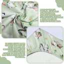 VitalCozy 4 Pcs Watercolor Dragon Bassinet Sheets 32 x 16 x 3 Inches Dragon Sheets for Standard Bed Toddler Mattresses Soft Breathable Cute Watercolor Print Newborn Bedding for Girl Boys