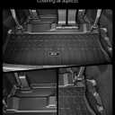 3W Cargo Mat Custom Fit for 2021-2026 Toyota Sienna, TPE Trunk Mat for Sienna 7 Seat & 8 Seat Car Accessories, Heavy Duty Cargo Liner
