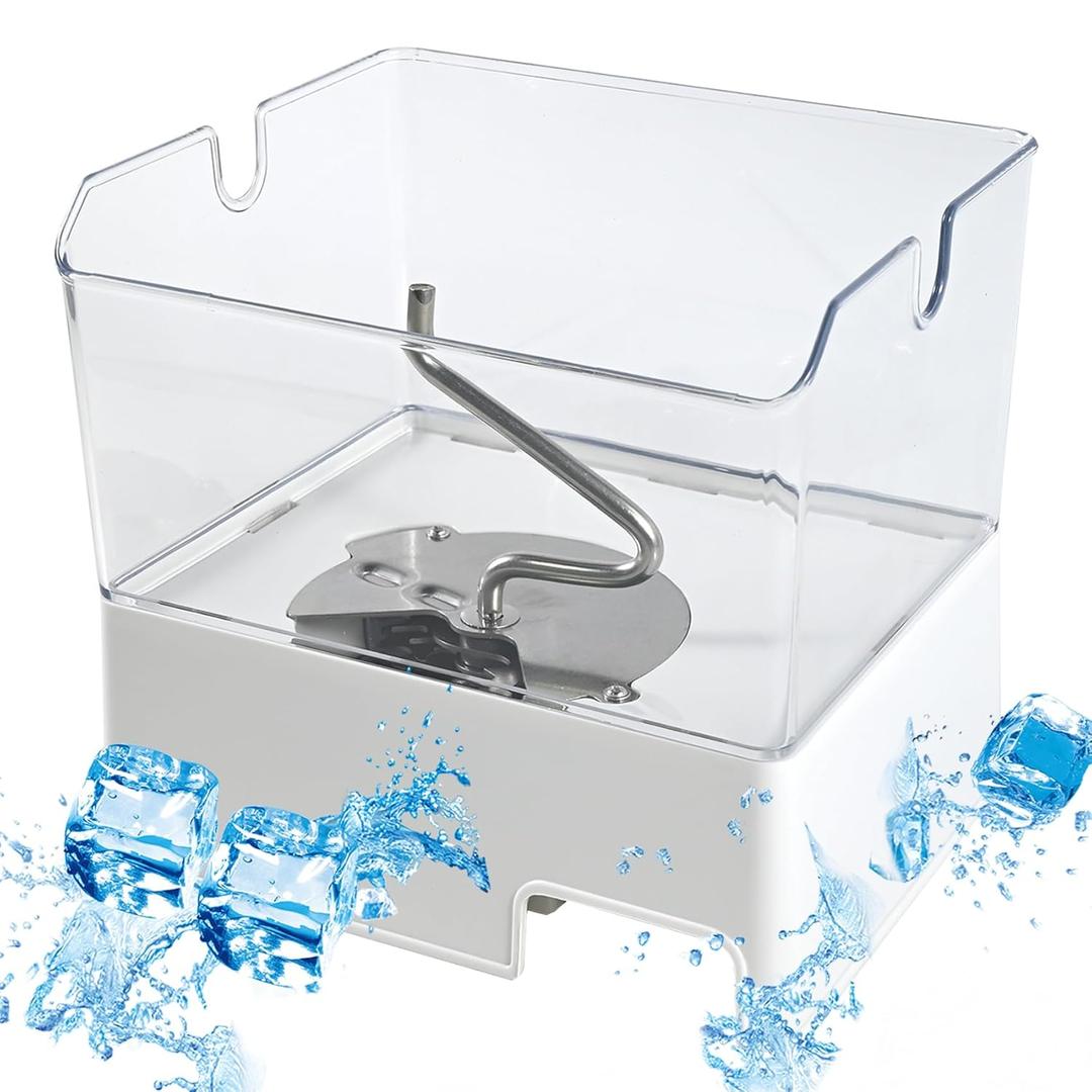 WPW10347093 W10347093 Ice Bucket Assembly Compatible with Whirlpool, Replaces W10347100 2311097 AP6020018 EAP11753329 PS11753329 Ice Container for Maytag, for KitchenAid, and for Jenn-Air Models