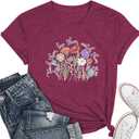 Read Shirt for Women-Reading Rainbow Short Sleeve Reading Teacher Tee Cute Librarian Shirt (Small, 81-purple)