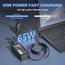 Fast Charger for 65W USB-C Chromebook Compatible with for ASUS Lenovo Acer HP Dell, Compatible with SM65CL/SM45CL/SK90A200225/SK90200325 & More USB-C Laptops