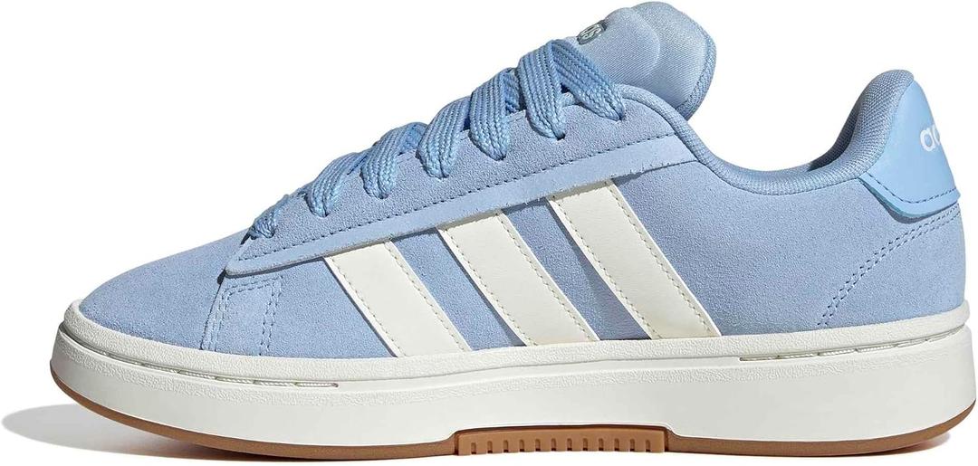 adidas Women's Grand Court Alpha, Blue/Off White/Gum, 9.5