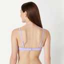 Amazon Essentials Womens Light-Support Classic Bikini Swimsuit Top (Large, Lavender)