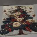 PICKFORU Christmas Throw Pillow Covers 18X18 Set of 4,Christmas Tree Santa Claus Snowman Reindeer Winter Holiday Cushion Case, Xmas Decorative Pillow Cases, Outdoor Living Room Pillow Covers