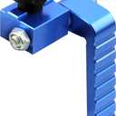 T-Track Flip Stop for 3-Inch Woodworking Fence, Precision Blue Aluminum Miter Saw Stop Block for Universal & Double-Cut T-Tracks (23/64"), Adjustable Arm for Precise Repeatable Cutting