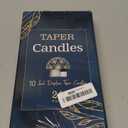 10 Inch White Taper Candles 24 Pack Bulk, Unscented Elegant Dinner Candles for Church, Wedding, Valentine's Day, Emergency, Holidays, 7-8 Hour Clean Burning Paraffin Wax for Candelabra and Holders, 10 inches , 0.79 inches