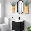 Wall Planters for Indoor Plants - 2 Pack Wood Wall Vases for Dried Flowers & Artificial Plants Modern Farmhouse Wooden Vase for Living Room Bedroom Kitchen Decorations - Brown Large