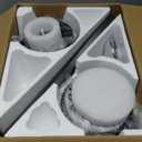 BYKISTOK Ceiling Fans with Lights Flush Mount - 46in Low Profile Ceiling Fan Remote Control with 5 Dual-Sided Blades, Reversible 6 Speeds, Dimming & 2H Timing, Indoor Fan Light for Bedroom, Kitchen