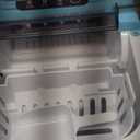 EUHOMY Countertop Ice Maker Machine with Handle, 26lbs Per Day, 9 Ice Cubes Ready in 6 Mins, Auto-Cleaning Portable Ice Maker with Basket and Scoop, for Home/Kitchen/Camping/RV (Blue) (11.57"D x 11.42"W x 8.74"H)