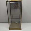 HD Designs Glass Lanter - Gold - 21in