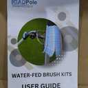 IGADPole 28 FT Water-Fed Washing Kit with Soap-Dispenser, Brush, 10 Squeegee & Cobweb Duster for Windows, Gutters, Solar Panels & Exterior Walls