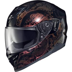 ScorpionEXO T520 Full Face Dual Sport Motorcycle Helmet with Bluetooth Ready Speaker Pockets DOT ECE Nama-Sushi (Black/Chameleon - Medium)